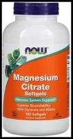 NOW Magnesium Citrate 134 mg 180 softgel / Нау Магния Цитрат 134 мг 180 софтгель