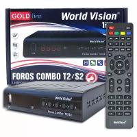 DVB S2/T2 ресивер World Vision Foros Combo. HDMI кабель 1,2м в комплекте