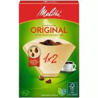 Фильтры для кофеварки Melitta Original 1x2 80шт. для заваривания кофе пакеты в кофемашинах капельных бумажные одноразовые как ситечко