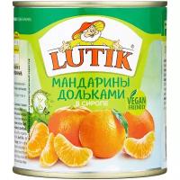 Мандарины Lutik дольками в сиропе, 314 мл