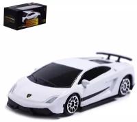 Машина металлическая LAMBORGHINI GALLARDO LP 570-4 SUPERLEGGERA,1:64, цвет белый 7152999