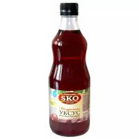 Уксус SKO красный винный 6%, стеклянная бутылка, 500 мл
