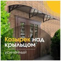 Козырек над крыльцом Plasberg 2 секции/Навес над входом/Козырек над крыльцом из поликарбоната/Козырек для крыльца