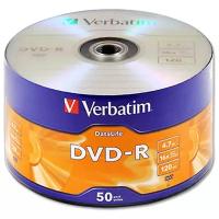 Диск Verbatim DVD-R 4,7Gb 16x DataLife shrink, упаковка 50 штук