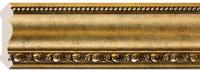 Плинтус потолочный Карниз 107, античное золото. Cosca. Набор 4шт