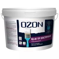 Эмали и антикоррозионные краски OZON Краска резиновая эластичная OZON ВД-АК-159А-11 А (белая) 9л обычная