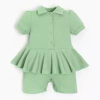 Боди-платье детское MINAKU, цв. зелёный, рост 62-68 см 9097460