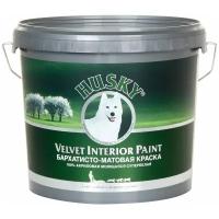 Краска акриловая HUSKY Velvet Interior Paint для стен и потолков влагостойкая моющаяся матовая белый 5 л