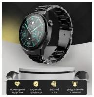 Умные часы Smart Watch GT3 Max, черный, железный ремешок