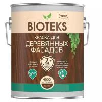 Краска фасадная алкидная по дереву Текс Bioteks белая основа А 9 л