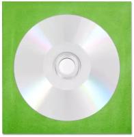 Диск CD-R CMC 700Mb 52x non-print (без покрытия) в бумажном конверте с окном, зеленый