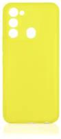 DF / Силиконовый чехол для телефона Tecno Spark Go 2022/ Spark 8C смартфона Техно Спарк Гоу 2022/ Спарк 8Ц DF tCase-07 (yellow) / желтый