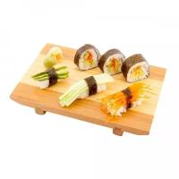 Тарелка-поднос для суши Gastrorag 21x12 см, бамбук