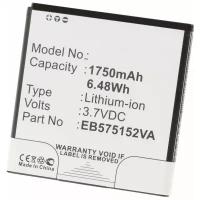 Аккумулятор iBatt iB-U3-M323 1750mAh для Samsung SGH-i897 Captivate, Galaxy A, Galaxy S Plus, GT-I9003, Galaxy S 4G, GT-E2121