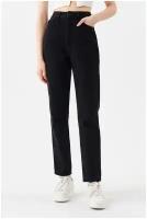джинсы женские befree, цвет: черный, размер M