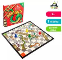 Настольная игра-бродилка «Змейка», пластиковое поле