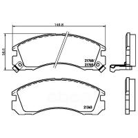 Дисковые тормозные колодки передние NISSHINBO NP3001 (4 шт.)