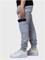 Мужские спортивные брюки с накладными карманами MOR, MOR-01-018-006003, серые, размер XL