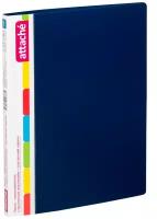 Скоросшиватель пластиковый Attache A4, синий, плотность 0,7 мм, вместимость до 200 листов