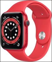 Умные часы Apple Watch Series 6 GPS 44мм Aluminum Case with Sport Band, (PRODUCT)RED