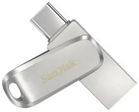 Флешка 128Gb USB 3.1/USB Type-C Sandisk Ultra Dual Drive Luxe, серебристый (SDDDC4-128G-G46)