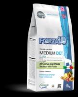 Сухой корм для собак Forza10 Diet Medium при чувствительном пищеварении, гипоаллергенный, оленина с картофелем (для средних пород)