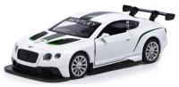 Машина металлическая Автоград Bently Continental GT3, 1:43, инерция, двери, белый (67319)