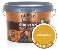 HUSKY SIBERIAN Воск-лазурь декоративно-защитный состав для древесины калужница (9л)