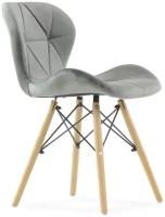 Стул Barneo N-42 Perfecto велюр темно-серый, Eames style