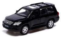 Металлический транспорт Автоград Машина металлическая LEXUS LX570, 1:43, инерция, открываются двери, цвет чёрный