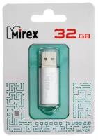 Флешка Mirex UNIT SILVER 32 Гб USB2.0 чт до 25 Мб/с зап до 15 Мб/с серебристая