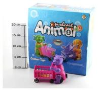 Набор заводных игрушек Shantou 8 шт, 28*26*15 см, Животное с тележкой, Pushcart Animal (В33521)