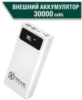 Внешний аккумулятор XTREME POWER Megalith / Гарантированная емкость 30000 мАч / Powerbank / Повербанк со встроенным фонариком