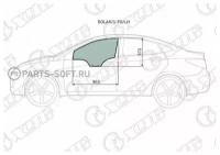 XYG SOLARIS FD/LH Стекло боковое опускное (Спереди/ Слева/ Цвет зеленый) Hyundai Solaris 10-17 / Kia Rio 11-17 / Hyund