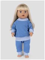 Одежда для куклы Беби Бон (Baby Born) 43см, Rich Line Home Decor, Х-355_Апельсин-серо-голубой