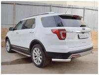 FORD EXPLORER 2016-2017 Защита заднего бампера уголки d76 секции