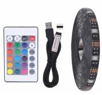 Светодиодная лента с пультом Огонь USB TV LED STRIP 1 метров (YD-1726-4)