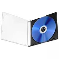 Коробка CD Box Slim Black 5mm для 1 диска (черный низ)