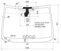 Стекло Лобовое Opel Astra J 5d Hbk/Wgn 10-17 XYG арт. ASTRA-10-VC LFW/X