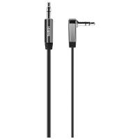 Кабель Belkin Jack 3.5 папа/Jack 3.5 папа угловой 0,9м черный (AV10128cw03-BLK)