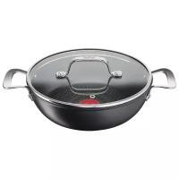 Сковорода Tefal Unlimited G2557172, 26 см, с крышкой, черный