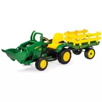 Детский электромобиль Peg Perego John Deere Ground Loader c прицепом