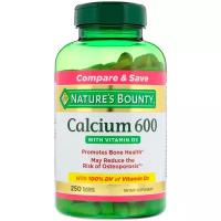 Nature's Bounty - Calcium 600 with Vitamin D3 (250 таблеток) - кальций с витамином Д для крепких костей и иммунитета