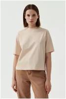 футболка женская befree, 2211218460, цвет: слоновая кость, размер: S