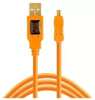 Tether Tools CU8015-ORG USB кабель 4,6 m 2.0 USB A Mini-USB B Оранжевый