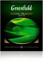 Чай зеленый Greenfield Flying Dragon в пакетиках, классический, зелень, 100 пак