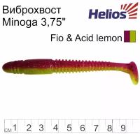 Виброхвост Helios Minoga Fio & Acid lemon, 9.5 см, 5 шт. (HS-17-027) 1444987