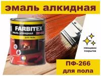 Эмаль ПФ-266 FARBITEX красно-коричневая, 20кг