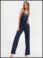 Пижама Текстильный Край, размер 44, синий