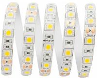 Apeyron (5 м.) Светодиодная влагозащищенная лента Apeyron 14,4W/m 60LED/m 5050SMD теплый белый 5M 00-11